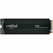 SSD Crucial T705 Heatsink, 1TB, M.2 NVMe PCIe Gen5, R13600/W10200 CT1000T705SSD5