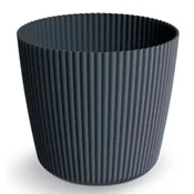 Prosperplast Milly okrogel plastični cvetlični lonček 24 cm ANTRACIT DMI240
