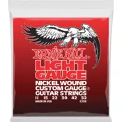 Ernie Ball 2208 Light Nickel Wound w/ Wound G Gauge Žice Za Elektricnu Gitaru
