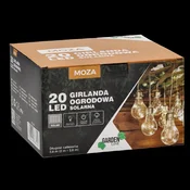 Garden Line SONČNA VRTNA GIRLANDA DOLŽINA 2 + 3,8 M MOZA 20 LED TOPLO BELA *3545