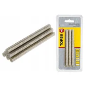 Topex 8 mm srebrne bleščeče lepilne palice, 6 kosov.