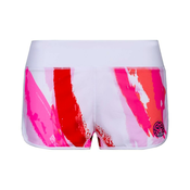 Womens Shorts BIDI BADU Hulda Tech 2 In 1 Shorts White/Red L