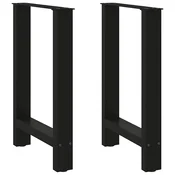 Vidaxl vidaXL Noge za klubsko mizico črne barve 2 kosa 60 x (72-73) cm jeklo
