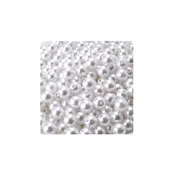 8 mm plasticna perla bela