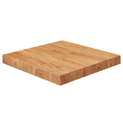 Vidaxl vidaXL Kvadratna mizna plošča svetlo rjave barve 40x40x4 cm hrast