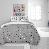 Svilanit pamucna posteljina Mr&Mrs - 200 x 200 cm