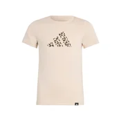 ADIDAS SPORTSWEAR Majica Junior Girls Animal Print Graphic bež/temno siva/antracit