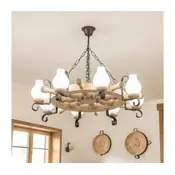 Brilagi - Luster na lancu TIMONA 8xE14/40W/230V hrast