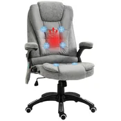 Vinsetto Vinsetto masažni stol mikrovlakno (100% poliester), pena 67Š x 74G x 107 116V cm Siv, (5000242934)