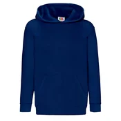 Navy blue childrens sweatshirt Classic kangaroo Fruit of the Loom