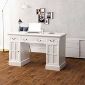 Den Pisalna Miza Bele Barve 140x48x80 cm