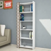 Hanah Home Polica 64,6x170x24,2cm Bela