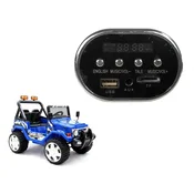 Extrastore Avto glasbena plošča Jeep S618 baterija