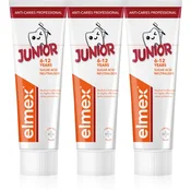 Elmex Zobna pasta Junior Professional Trio 3 x 75 ml