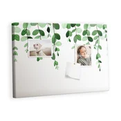 tulup.si Plošča iz plute Rastlinske liste 60x40 cm Lesene zatiči