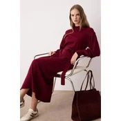 Trendyol Modest Ženska haljina Tctaw24Eb00023, Bordo
