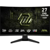 MSI Gaming monitor MAG 275CF X24, 27 FHD (1920x1080), Rapid VA, 240Hz, Zakrivljeni