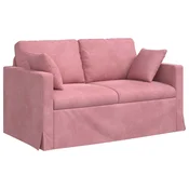 Vidaxl Kavč Roza 138 x 78 x 80 cm Žamet