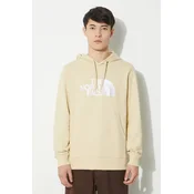 Bombažen pulover The North Face M Light Drew Peak Pullover Hoodie moški, bež barva, s kapuco, NF00A0TE8D61