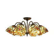 Brilagi - Tiffany vitražni plafonski luster MIRABELLA 5xE27/60W/230V precnik 60 cm