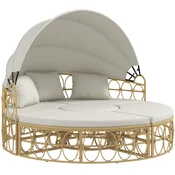 SONNENH Vrtna garnitura, ratan, 178 x 85 x 66.5 cm, za vrt ali teraso