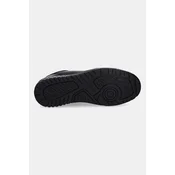 Usnjene superge Tommy Hilfiger TH BASKET CORE LTH črna barva, FM0FM05629