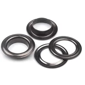 Vtičnice s podložko notranji O22 mm / zunanji O34 mm - črni nikelj (500 parov)