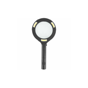 EXTOL povečevalno steklo z lučko 80lm, 3x povečava, 3 x 0,5 W COB LED 43159
