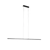 Sodobna viseča svetilka črna 150 cm vključno z LED - Banda