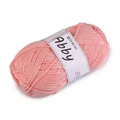 Pletena preja Abby 100 g - koralna svetla