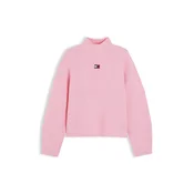 Tommy Jeans Pulover svetlo roza
