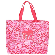 Top model torbe, roza, sa uzorkom srca