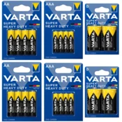shumee VARTA SHD baterijski komplet Zn-C prstov AAA 4x2, AA 4x2 in D R20 2x2