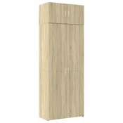 Ormaric za pohranu boja hrasta sonome 80 x 42,5 x 225 cm drveni