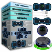 shumee EMS elektrostimulator za masažo vratnih in trebušnih mišic, 8 načinov, 19 stopenj PRO