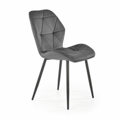 Halmar Jedilni stol K453 - sivo/črn