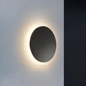 Lindby LED-stenna svetilka za zunanjo uporabo Selinel, črna, 23 cm, hišna - Sodobni - črna, bela - Kovina
