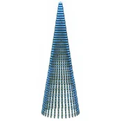Vidaxl LED božično drevesce EKENAS 470 cm 1504 LED Modra Jeklo Zelena