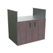 Modularna letna kuhinja-element za žar (90x63,4x92 cm, nerjaveče jeklo, lesni dekor)
