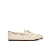 Tommy Hilfiger Nizki čevlji Th Sleek Leather Boat Shoe FW0FW09148 Écru