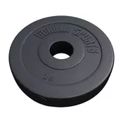 GORILLA SPORTS Plasticni olimpijski tegovi (5 kg)