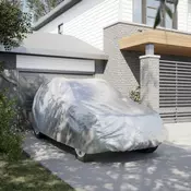 Automobilska navlaka za cijeli SUV s trakama srebrna L PEVA