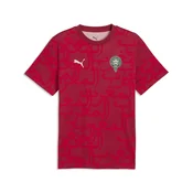 PUMA Morocco ftblCulture Tee Printed Men, Football, Dark Crimson/Alpine Snow, XL