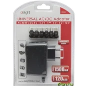 Delight univerzalni ac/dc adapter - 3-12v • 2,5a • 30w • 6 konektorjev