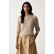 Barbour pulover ženski z volno Ashdown