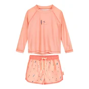 PLAYSHOES UV-zaščita Surf Palme kremna/temno modra/roza/staro roza