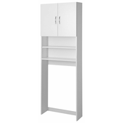 Omarica nad pralnim strojem SIMPLEX ECO, 63 x 25 x 190 cm, bela - Bela - MDF/laminat - Nujna namestitev