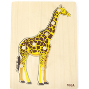 Drvena Montessori slagalica Viga - Žirafa
