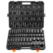 VEVOR Komplet udarnih nasadnih ključev 59-delni 510x410x65 mm črn