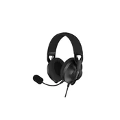 Slušalke C-TECH z mikrofonom Nemesis V3 (GHS-19), 4-pinski 3,5-mm priključek adapter za 2x priključek, naglavne, črne
